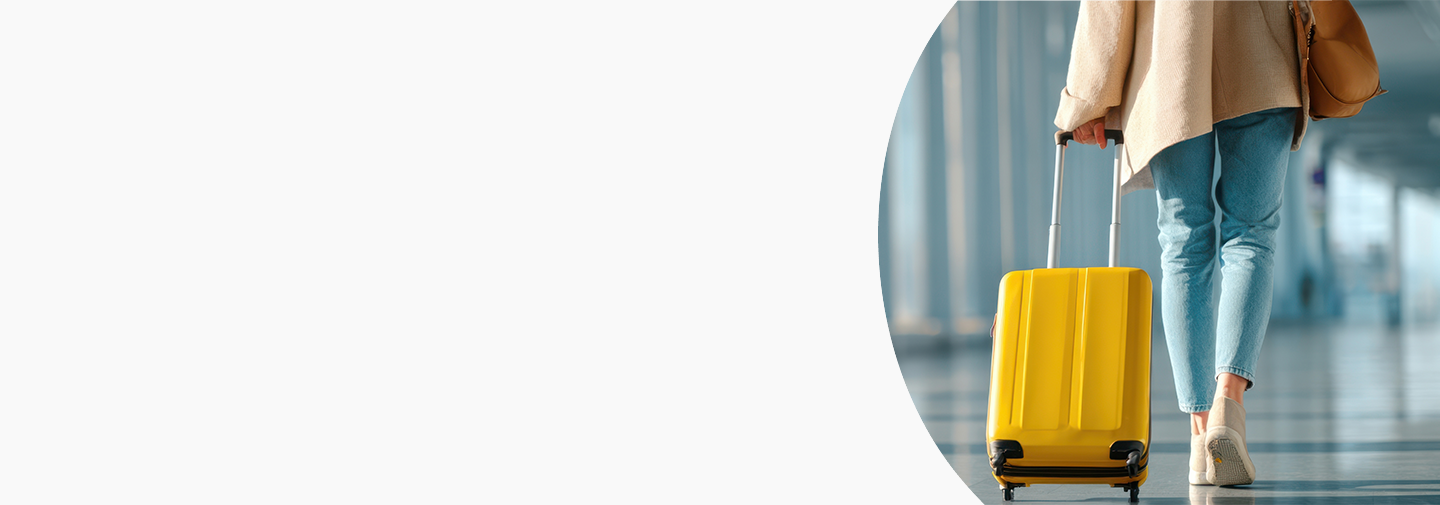 ragazza in aereoporto